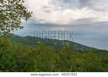 View Of A Coastal Areawith Overcast