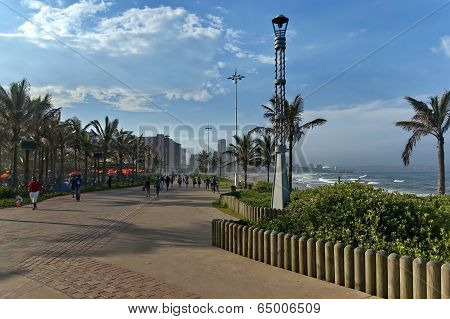 Seaside beach walk alley by uShaka in Durban city
