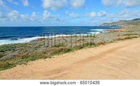 Argentiera rocky coast