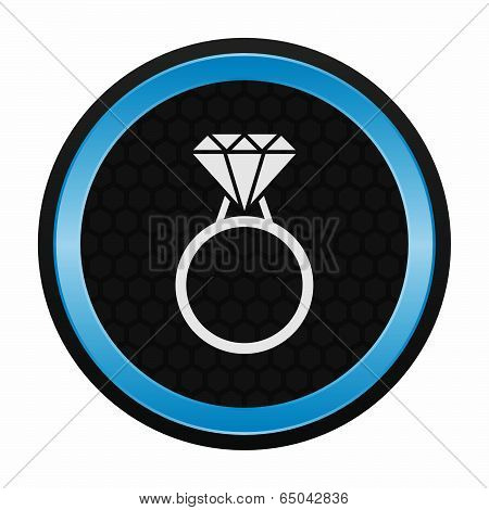 Diamond ring icon