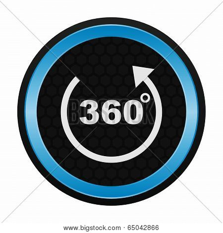 360 degrees icon