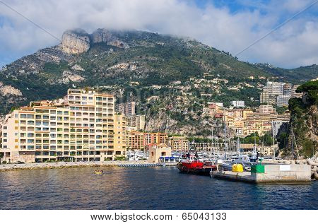 Port Of Fontvieille. Monaco