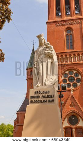 Statue Of Saint Mary (1927) In Torun, Poland