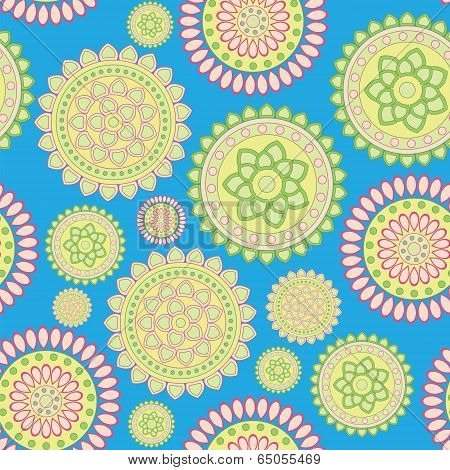 Round Geometric Flower
