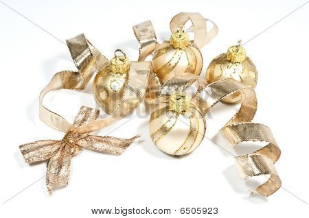 Decoração de Natal em ouro
