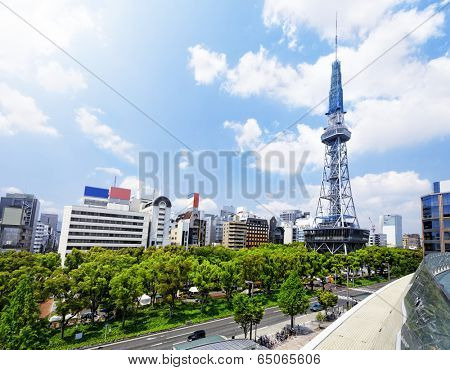 Nagoya city at day, shooting at public area.