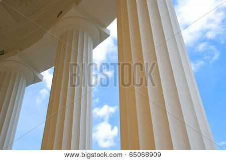 columns and sky