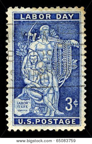 Labor Day Us Postage Stamp