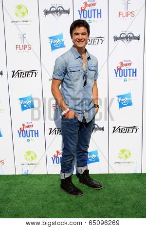 LOS ANGELES - JUL 27:  Keean Johnson at the Variety's Power of Youth  at Universal Studios Backlot on July 27, 2013 in Los Angeles, CA