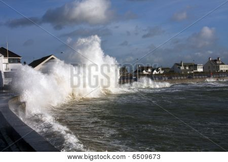Mau tempo em Trearddur Bay