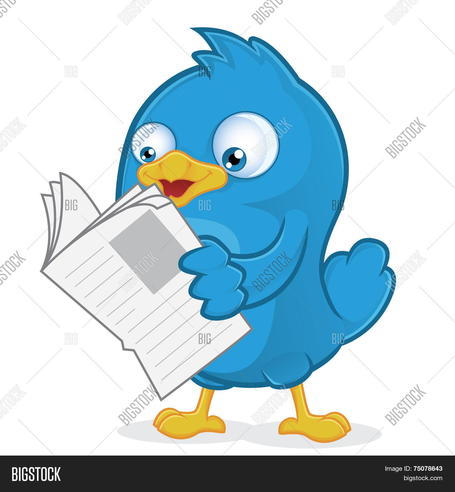 Blue Bird Reading Vector & Photo (Free Trial) Bigstock