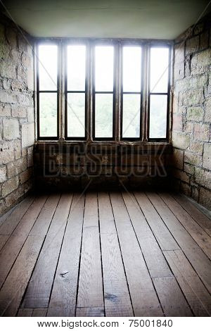 Old window with backlight