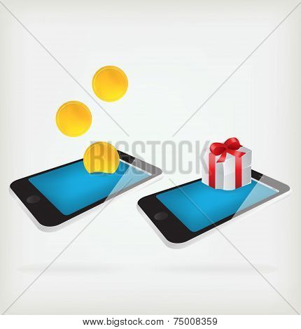 Two telephones icons
