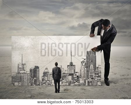 A blick over the city 