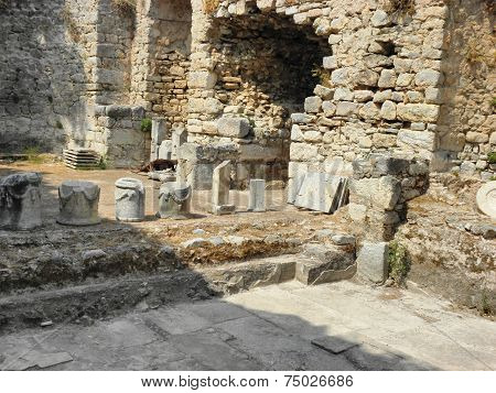 Remains from ancient Caunos.