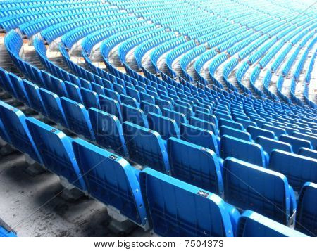 blau Stadionsitze