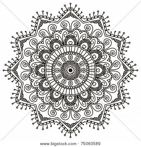Mandala. Round Ornament Pattern