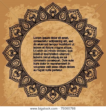 Mandala. Round Ornament Pattern