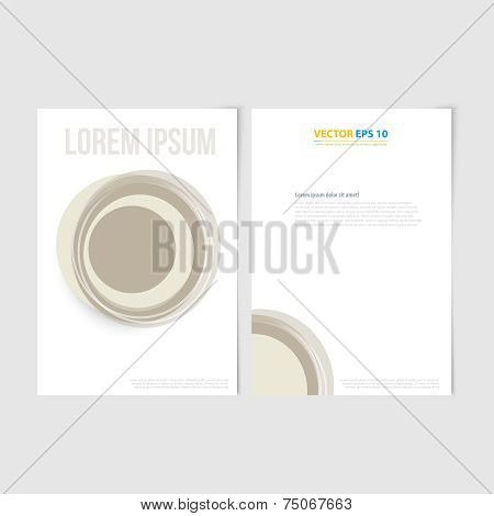 Flyer template back and front design.
