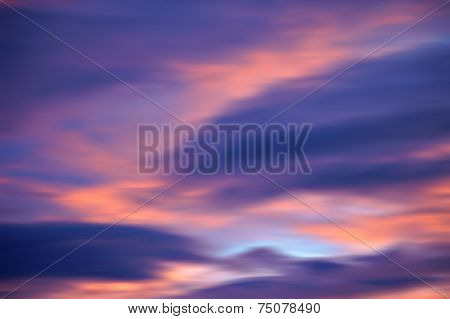 Wiped sunset