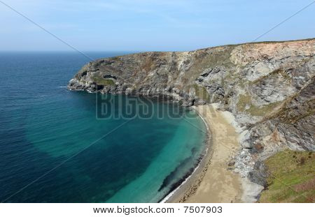 D'oro Heane una spiaggia inaccessibile vicino Portreath