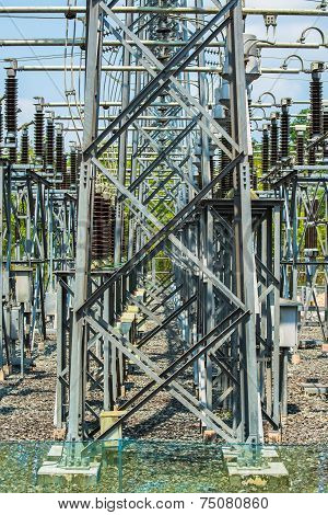 Power station for making electric energy