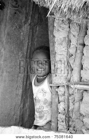 child living in town of Bangani