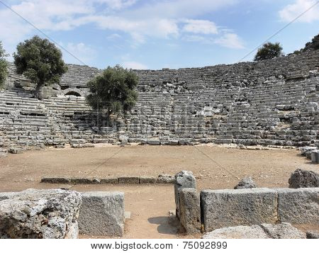 Roman amphitheater in the ancient Caunos.