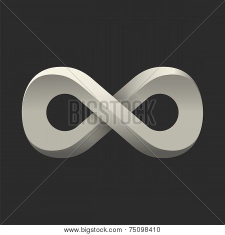 Infinity symbol. Conceptual icon. Logo template