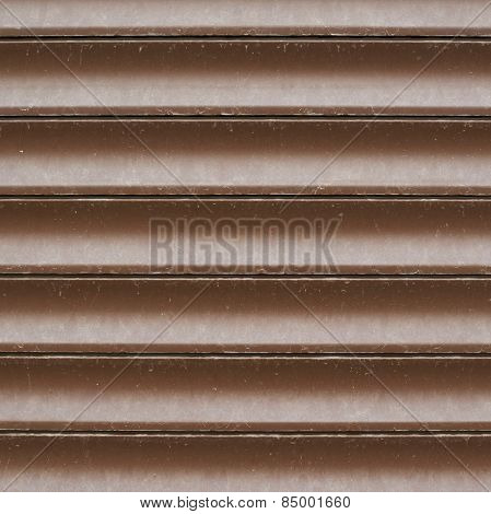 Shopwindow venetian brown plastic blinds