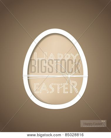 Happy easter cards with easter egg. Vector illustration.