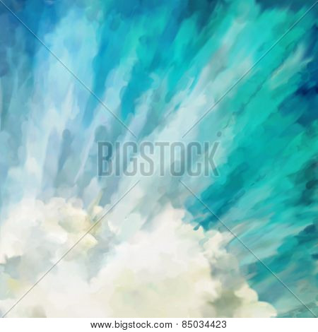 Blue abstract artistic background