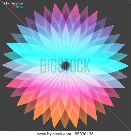 abstract flower background. Vector background for IOS 9