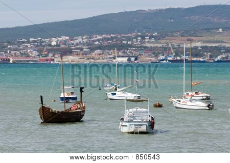 Boote in der Bucht