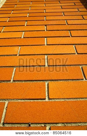 In Mozzate Street Lombardy    Pavement Of A Curch And Wall Marble