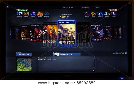Depew, OK, USA - March 5, 2015: Dota 2 is a 2013 multiplayer online battle arena video game and the stand-alone sequel to the Defense of the Ancients (DotA) developed by Valve Corporation.