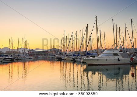 Kallithea marina in Athens.