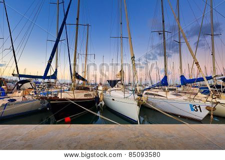 Kallithea marina in Athens.