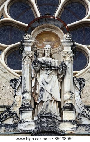MARIJA BISTRICA, CROATIA - JULY14: Jesus Christ Almighty, basilica Assumption of the Virgin Mary in Marija Bistrica, Croatia, on July 14, 2014