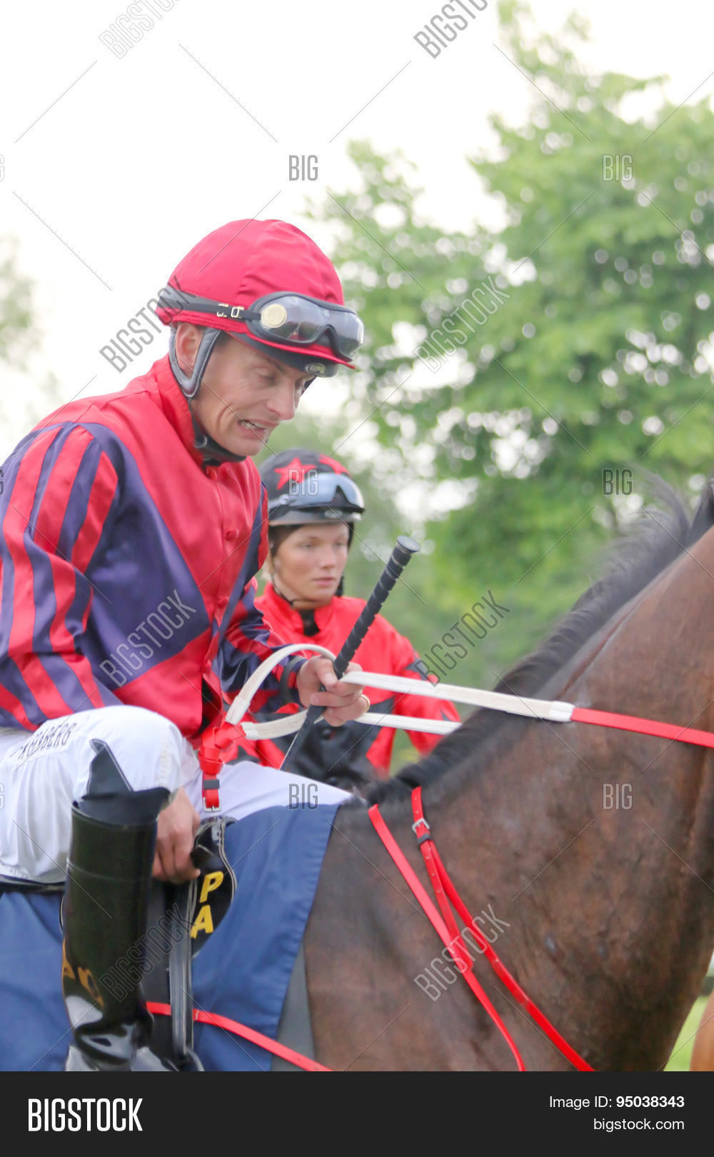 Two Jockeys Sitting On Image & Photo (Free Trial) Bigstock