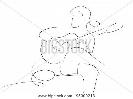 Playing A Quitar