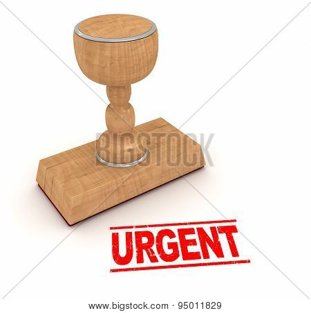 Rubber Stapm - Urgent