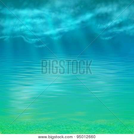 Vector Abstract Under Water Background