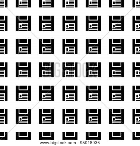 Disket Seamless Pattern. Vector