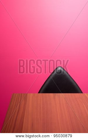 Abstract Wall, Chair & Desk
