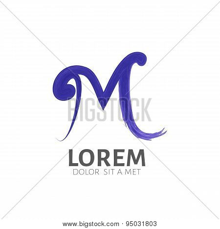 Sign of the letter M branding corporate logo