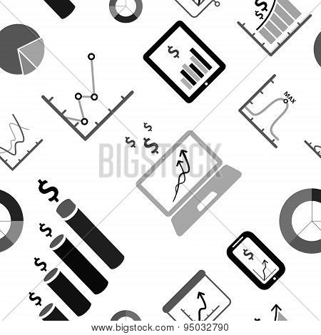 Infographic seamless background
