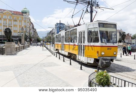 Tram In Sofia, Bulgaria