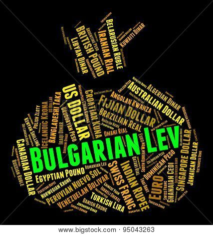 Bulgarian Lev Represents Exchange Rate And Currency