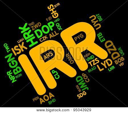 Irr Currency Shows Worldwide Trading And Fx